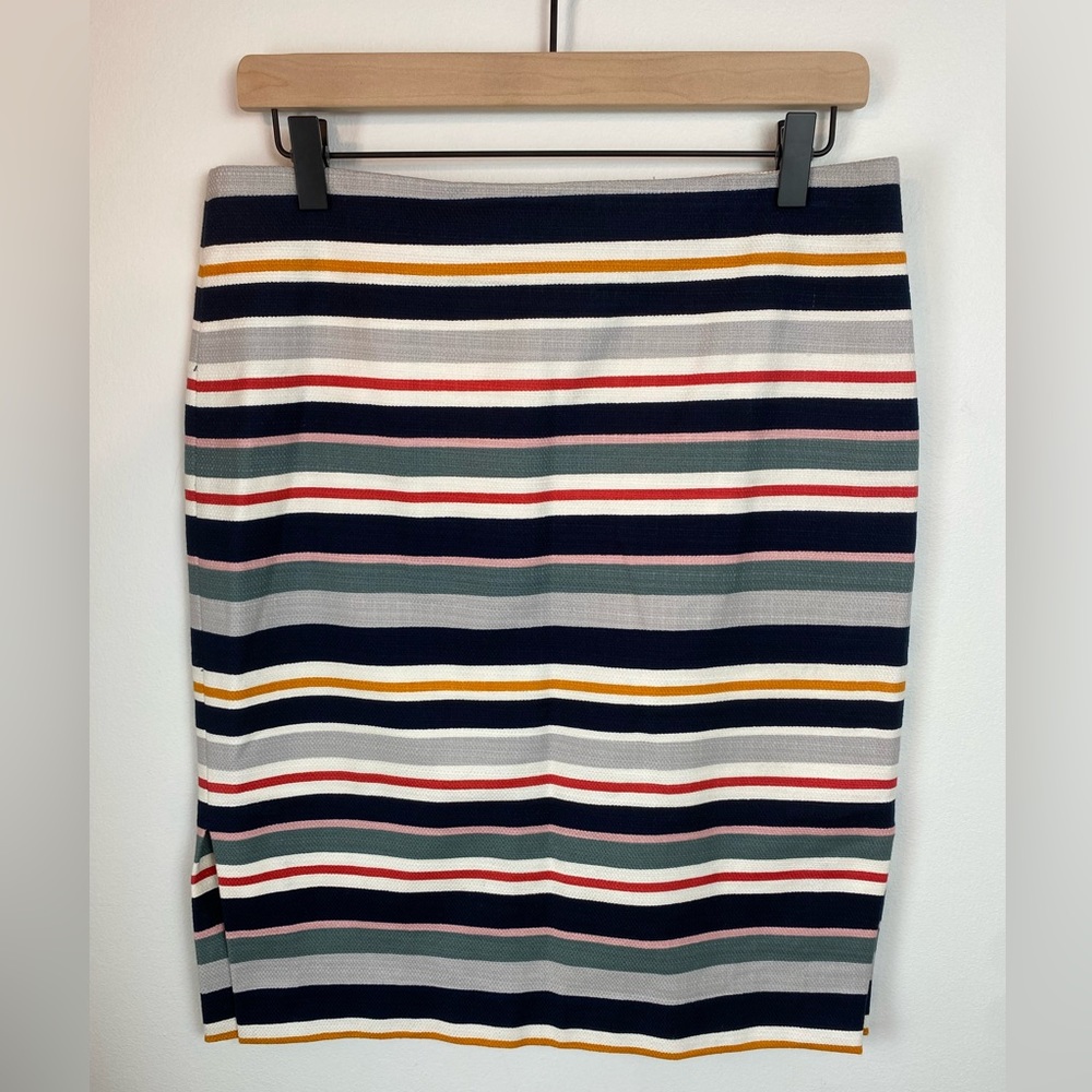 LOFT Striped Pencil Skirt | Size 8
